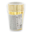 Picture of 60TH BIRTHDAY GOLD PAPER CUPS 220ML - 6 PACK